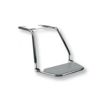 Footrest support mount SS polished tip-up panel