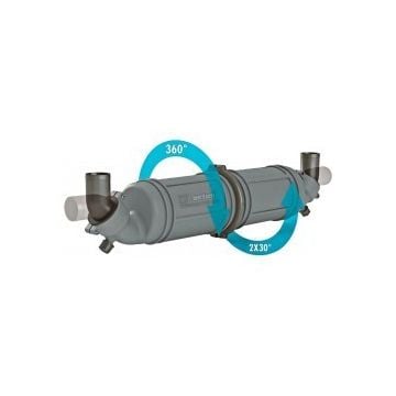 Waterlock/Muffler NLPH60 Horizontal Rotating Inlet/Outlet 60mm Hose 10L Capacity