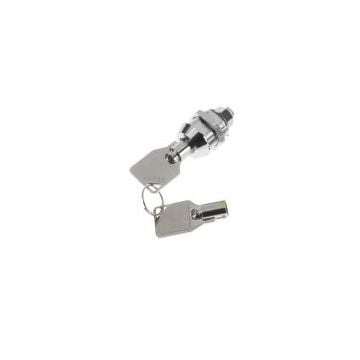 Lock chromed Brass with 2 keys (excluding cam)