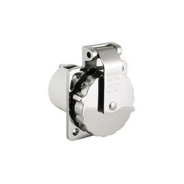 Shore power inlet 303SSEL-BXPK 16A 230V SS316 body with Easy lock system & rear safety enclosure