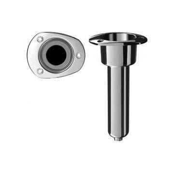 Rod cup holder SS316 oval top 0 deg. rod Drain 3/8" NPT