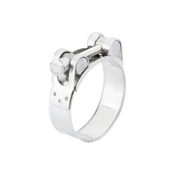 Hose Clamp Robust Heavy-Duty 131–139 mm 25 mm Band AISI 316 Stainless Steel