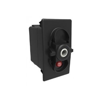 Switch base On On 1 pole Red Indicator V series 24V