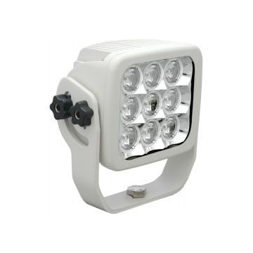 Light Flood Square 9x5W LED White Narrow Beam 9-32V 105 deg. Adjustable Trunnion Bracket Mount