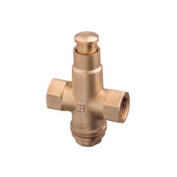 Cock push button 3/8" F-F Brass Art1130