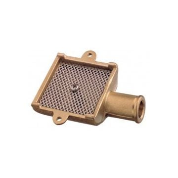 Bilge strum box for ID 25 mm hose Art 1200 Brass body with SS gauge