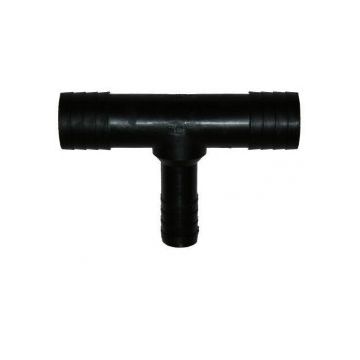 Tee Reducing 1-1/8"x3/4"x1-1/8" Black HDPE