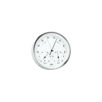 Combination Instrument SS 102mm Barometer/Thermometer/Hygrometer White Dial