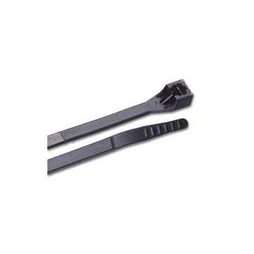 Cable Tie Releasable 8" Black 25pc UV resistant