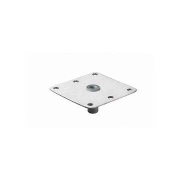 Seat baseplate PCQBASET for quick positioning pedestal series threaded connection 174 x 174 mm