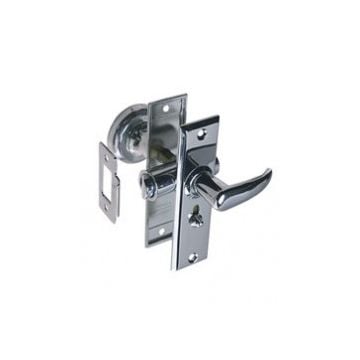 Latch tubular (0567) "4-3/8" x 1-1/4" chromed zinc alloy