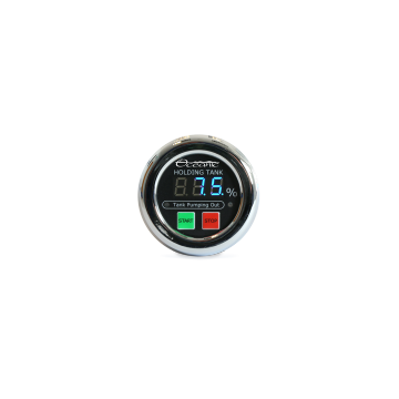 Tank Controller Grey Water Gauge 12/24V Black 2" Cut-Out Panel Mount 68x60mm Dia