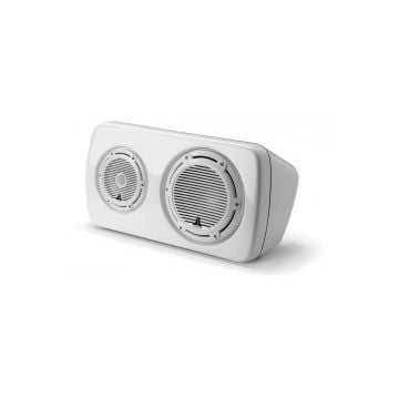 Speaker System 3-Way Enclosed M103EWS-CG-WH-L Left Side 10" Subwoofer and 7.7" Coaxial Speaker Gloss White Classic Grille